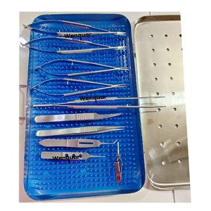 Instrumentos Quirúrgicos Oftálmicos de Microcirugía de Acero Inoxidable, Precio al por Mayor, Kit de 10 Piezas, Fabricado por Wenquar - Product Image 1