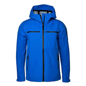 Custom Sport Training Wear Outdoor <b>Soft</b> <b>Shell</b> Polyester Zipper Windproof Waterproof Breathable Hooded Winter Rain Coat - Product Image 4