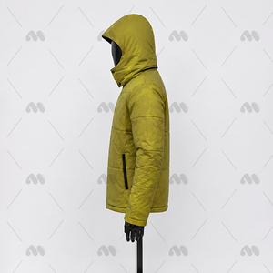 Chaqueta Acolchada con Capucha para Hombre, de Alta Calidad, con Logotipo Personalizado, Abrigo de Invierno Acolchado, Resistente al Viento, Cálido, para Exteriores, OEM - Product Image 3
