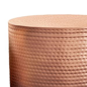 Tavolino Laterale in Metallo Nova con Finitura Rame Ombré, Elegante Arredamento per Soggiorno - Product Image 4