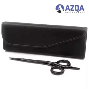 Ciseaux à cheveux professionnels en acier allemand à lame droite, ciseaux de barbier en acier inoxydable avec une capacité de coupe supérieure - Product Image 5