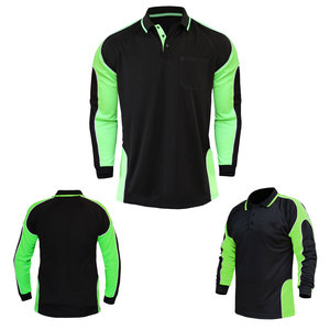 Men Long Sleeve Business Casual <b>Polo</b> <b>Shirt</b> with Chest Pocket Cool Dry Moisture Wicking <b>Work</b> Uniform Performance <b>Polo</b> <b>Shirt</b> - Product Image 1