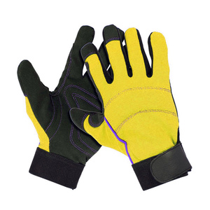 Synthetic Leather Mechanical Gloves Heavy Duty Soft and Comfortable Cut Resistant Household Gardening Gloves Hand Protection - Product Image 5