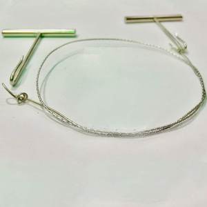 Stainless Steel Manual Gigli Saw Wire Handle Set Orthopedic <b>Neurosurgery</b> <b>Instruments</b> CE Hospital ICU 3-Year By Dentavex - Product Image 1