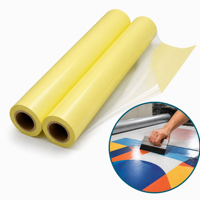 Film de lamination à froid auto-adhésif jaune brillant haute adhérence sans bulles pour la protection des affiches - Vente en gros
