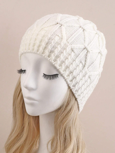 Gorros de Invierno Cálidos de Fibra Acrílica de Color Sólido con Logotipo Bordado Personalizado al por Mayor, Gorro de Punto con Logotipo Personalizado - Product Image 4