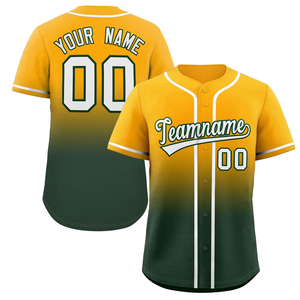 Uniformes de Béisbol Sublimados Personalizados al por Mayor, 100% Poliéster, con Botones, Rayas Negras y Azules, Nombre Personalizado en la Parte Delantera - Product Image 3