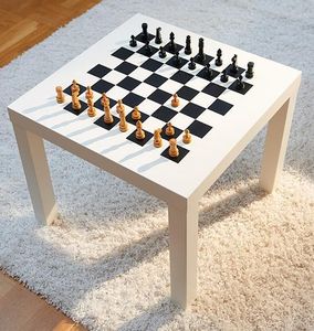 <b>Wooden</b> Square Checkerboard Stool Handmade <b>Rustic</b> Side Table Decorative Accent Stool End Table for Living Room Bedroom Home Decor - Product Image 5