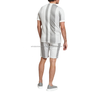 New 2025 High Quality Summer T-shirt and Shorts Set Custom <b>Logo</b> 100% Cotton Digital Printing Men's Shorts and T-Shirt Sets - Product Image 5