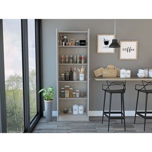 Armadio Virginia a Cinque Ripiani con Doppia Porta per Soggiorno - Product Image 6