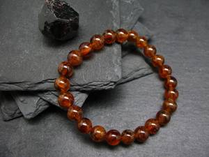 Natural Hessonite <b>Garnet</b> Round Bead <b>Bracelet</b> Genuine Gemstone Handmade Jewelry Wholesale Gift For Women - Product Image 3