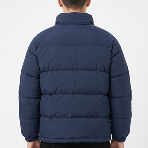 Chaqueta de Invierno para Hombre Hawk Eye, con Cuello Alto, Cierre de Cremallera, Color Sólido, Informal, Gruesa, con Relleno de Poliéster, Resistente al Viento - Product Image 5