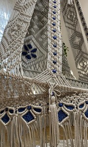 Silla colgante de macramé, silla de macramé estilo boho, hamaca de macramé - Product Image 2