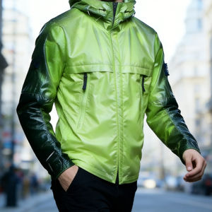 Nueva Chaqueta Cortavientos con Capucha para Hombre, Personalizada, de Invierno, con Material Termosensible que Cambia de Color, Reflectante del Calor, Impermeable y Ecológica - Product Image 3