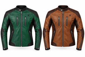 เสื้อแจ็คเก็ตมอเตอร์ไซค์หนัง Heritage Racer |   สีแดงเบอร์กันดี สีดำ สีเขียว สีน้ำตาล |   ผู้ผลิต OEM ODM |   คุณภาพระดับพรีเมียม | - Product Image 5