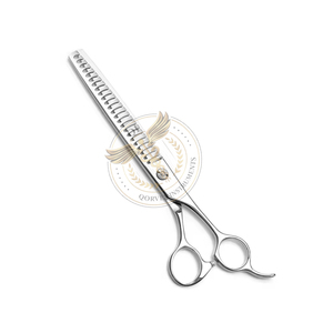 Tijeras de Peluquería Canina de Acero Inoxidable Curvadas de Alta Calidad, Portátiles, Simples y de Lujo, para Adelgazar y Desenredar el Pelo de Perros - Product Image 2