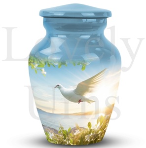 Urna Conmemorativa Clásica de Aluminio para Guardar Cenizas, Urna Funeraria para Cenizas Humanas, Decorativa, Tributo Conmemorativo - Product Image 2