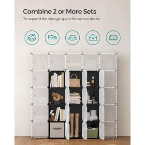 Sistema Modulare di Scaffali Neri a 12 Cubi per Organizzare il Tuo Spazio con Questo Efficiente Sistema di Librerie - Product Image 5