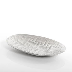 Nuevo Plato de Servir de Aluminio Elegante y Contemporáneo para Interiores de Comedor Modernos que Ofrece un Diseño Limpio y Duradero - Product Image 1