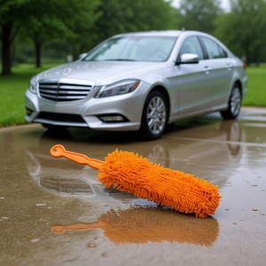 ESCOBA DE COCHE Premium Orange, Brosse de nettoyage de voiture, Brosse pour véhicule pour un nettoyage automobile efficace - Product Image 3