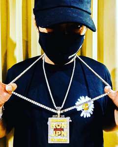 Colgante de Letra Hip Hop Personalizado de Lujo para Hombre, Plata 925, Totalmente Engastado con Diamantes Moissanita VVS1 Baguette 3D - Product Image 4