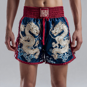 Pantalones Cortos de Muay Thai para Entrenamiento de Artes Marciales, Boxeo y Kickboxing, Personalizables - Product Image 1