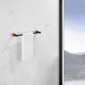 Set di Accessori da Bagno a Parete da 24 Pollici, 6 Pezzi in Alluminio Spesso, Portasciugamani Nero e Oro, Materiale in Lega - Product Image 3