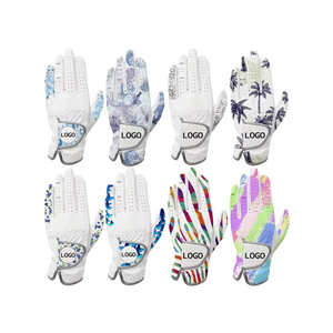 Nouveaux gants de golf en cuir Cabretta blanc, tissu respirant, logo personnalisé, matière douce, gants de golf durables en peau de mouton - Product Image 2