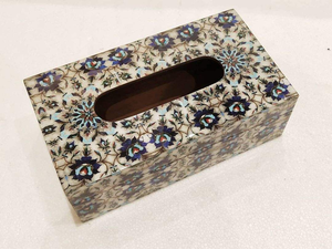 Enamel Printed MDF Tissue Box Holder for Living Room & Office - Product Image 3