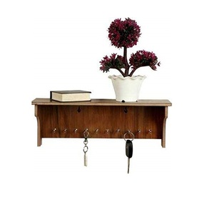 Wooden <b>Key</b> <b>Hook</b> Decorative <b>Wall</b> Accessory for Entryway Hallway Kitchen and Everyday Household Organization - Product Image 1