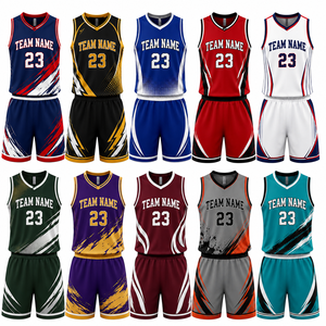 Uniforme de Baloncesto Personalizado, Conjunto de Camiseta y Pantalones Cortos Reversibles, Kit de Baloncesto para Equipo, Fabricante OEM ODM - Product Image 1
