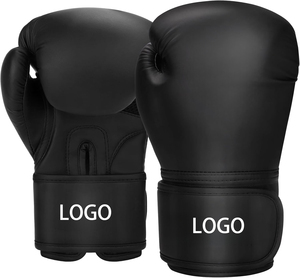 Gants de boxe en cuir PU sur mesure OEM ODM pour adultes, avec logo personnalisé, pour le fitness, gants de boxe professionnels à sangle - Product Image 5