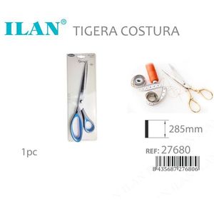 Forbici da Sartoria Ilan Tigera 285mm con Manico Blu e Nero - Product Image 3