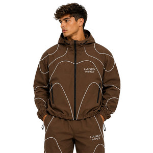 Fashion Casual Windbreaker <b>Jacket</b> for Men <b>Lightweight</b> Waterproof Hooded Outdoor Sports Running Cycling Camping <b>Jacket</b> With Logo - Product Image 3
