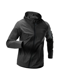Veste coupe-vent matelassée à capuche unisexe, vêtements de sport personnalisés, épaisse, imperméable, respirante, réversible, anti-UV, motif toile - Product Image 2