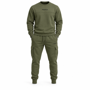 Conjunto de Sudadera con Capucha de Algodón 100% para Hombre, Diseño Casual para Gimnasio o Viajes, Corte Regular - Product Image 2