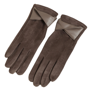 Brown Polyester Full Finger Kart Racing <b>Gloves</b> <b>Thermal</b> Insulated Winter Sports Outdoor Pull on Style - Product Image 1