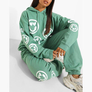 Service OEM/ODM – Survêtement décontracté sur mesure pour femme, 100 % coton, vêtements de sport, survêtements amples - Product Image 6