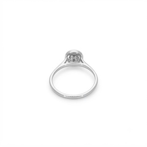 Wonderful Round Brilliant Lab Grown Diamond Bezel Set Engagement <b>Ring</b> IGI Certified Solitaire Wedding <b>Ring</b> 10K14K 18K Solid Gold - Product Image 4