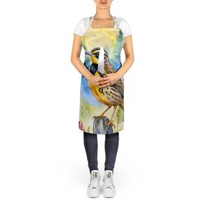 Oregon Western Meadowlark Large Unisex Multicolor Kitchen <b>Apron</b> for <b>Cooking</b> Baking Crafts Gardening-for Adults and Men Women - Product Image 5