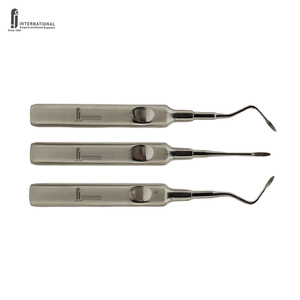 Juego de Elevadores Dentales de Acero Inoxidable Alemán Heidbrink 3 Piezas FJI-EL-4071 Ligeros Reutilizables Manuales para Cirugía Oral CE - Product Image 4