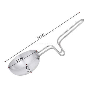 Sartén Pequeña para Tadka de Aluminio con Asa de Acero Inoxidable - Product Image 4