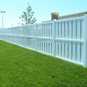 Nouvelle conception, panneaux de clôture semi-privés en PVC de qualité supérieure, robustes, 6x8 pieds, installation facile, assurance qualité, certifiés ASTM - Product Image 1