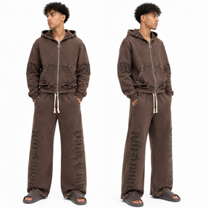 Sudaderas con Capucha para Hombre al por Mayor - Logotipo Personalizado, Mezcla de Algodón, MOQ Bajo de 20 Conjuntos, Ropa Deportiva para Marcas - Product Image 5