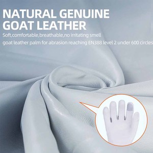 Guantes de Jardinería Florales de Alta Calidad con Puño Largo, Guantes de Trabajo de Cuero Resistentes a Espinas, Guantes de Jardín para Podar Rosas con Puño Largo para Mujer - Product Image 6