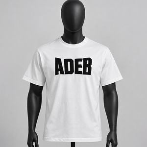 เสื้อยืดโอเวอร์ไซส์ผู้ชายผ้าฝ้าย 100% น้ำหนัก 180 กรัม แบบถัก  รับผลิตตามแบบ OEM พร้อมปักโลโก้แบรนด์ตามสั่ง - Product Image 1