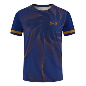 Camiseta Deportiva de Alta Calidad con Logotipo Personalizado, 100% Algodón, Ecológica, Transpirable, de Manga Corta para Entrenamiento de Fútbol y Gimnasio - Product Image 1
