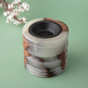 Nuevo quemador Bakhoor de madera y resina 2025, soporte de incienso árabe hecho a mano Mubkhara para Ramadán y Eid, suministro mayorista de India - Product Image 4