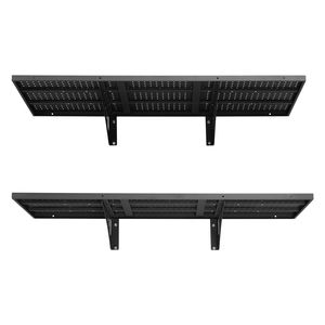 Heavy Duty 2-Tier Steel <b>Wall</b> Mounted Garage Shelving 1.64 X 4 Ft <b>Floating</b> Storage Unit with 19.68 X 48 Inch Per <b>Shelf</b> - Product Image 1