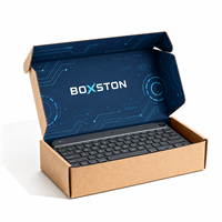 Boîte d'expédition en carton ondulé personnalisée, étanche, avec doublure en mousse pour l'emballage de claviers d'ordinateur, logo imprimé, design protecteur